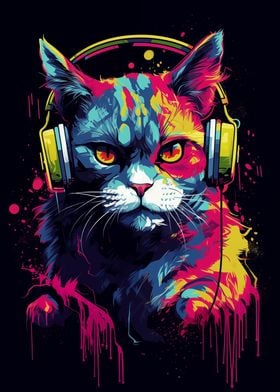 Neon Cat Melody