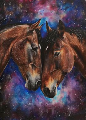 Two Horses In Love