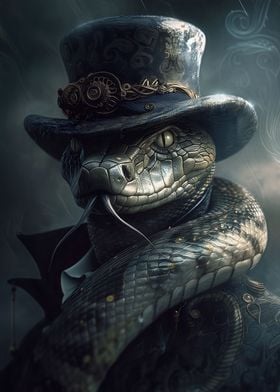 Steampunk Snake Dark