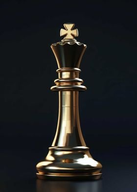 Chess Dark Gold