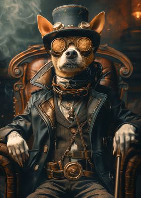 Steampunk Royal Dog