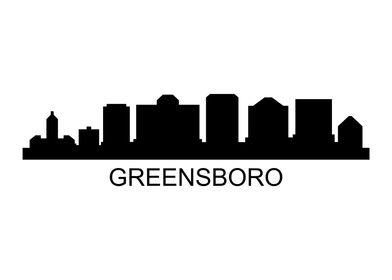 Greensboro skyline