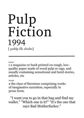 Pulp fiction definition