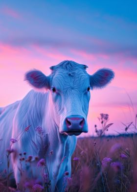 Cow Aesthetic Sunset
