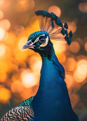Sunset Peacock Elegant