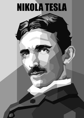 Nikola Tesla BnW