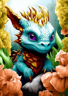 Baby Dragon Fantasy Art