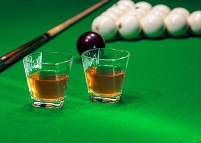 Billiards and whiskey