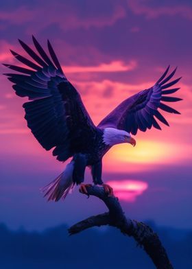 Eagle Aesthetic Sunset
