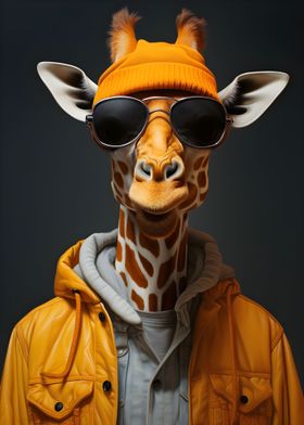 Giraffe in urban style