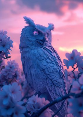Owl Aesthetic Sunset