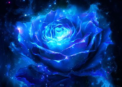 Star Galaxy Rose FlowerZen