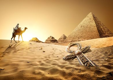 Pyramids and Key Of life 