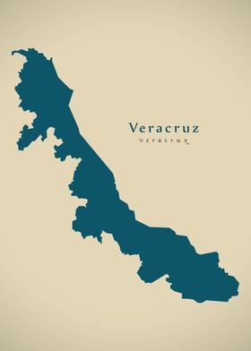 Veracruz Mexico map
