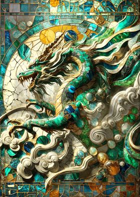 Asian Jade Dragon Kintsugi