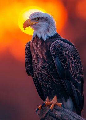 Eagle Bird Sunset Animal
