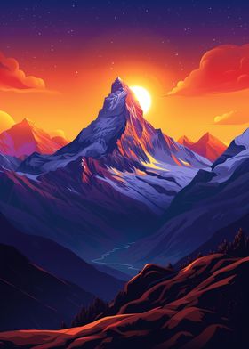  Sunset in Machapuchare