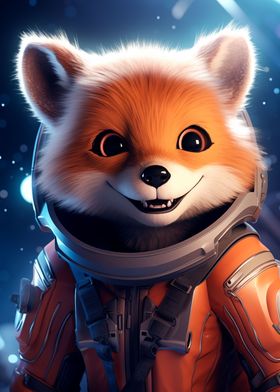 Astronaut Baby Red Fox