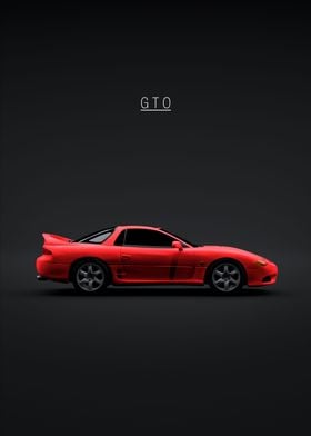 1997 Mitsubishi GTO Red