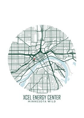 Xcel Energy Center Map