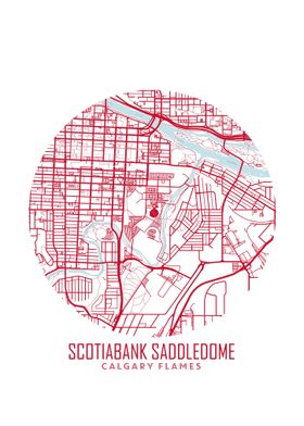 Scotiabank Saddledome  Map