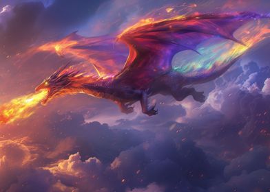 Rainbow Fire Dragon