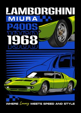 Classic Miura Sport Car