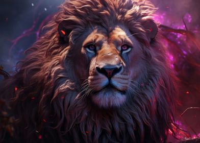 Lion Jungle Animals Art