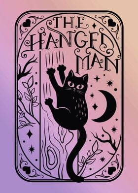 The Hanged Man Cat Tarot