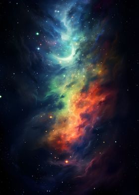 Colorful galaxy