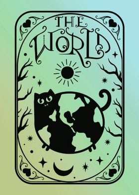 The World Cat Tarot Card