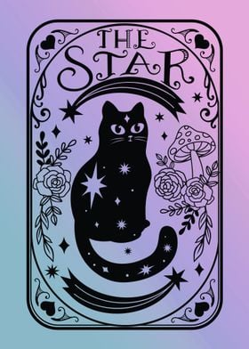 The Star Cat Tarot Card