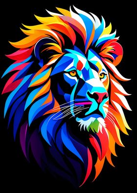 Isometric Lion