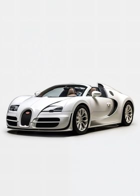 Bugatti Veyron white car