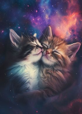 Two Cats In Love