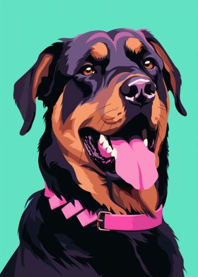 Rottweiler colorful