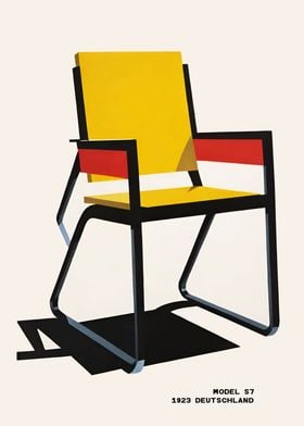 Bauhaus Chair 1923 Poster