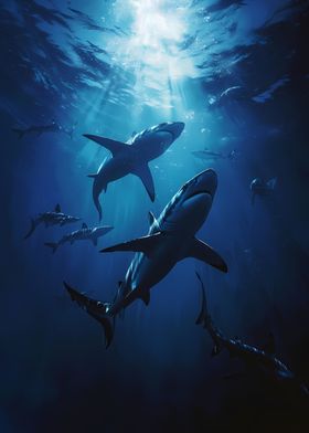 Group of Sharks