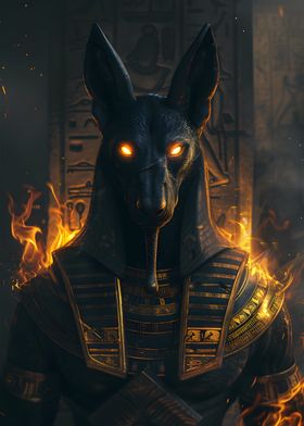 Fire Anubis God Egypt