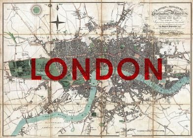 London Vintage Map