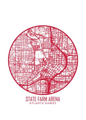 State Farm Arena Map