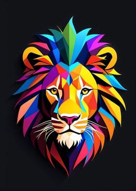 Isometric Lion