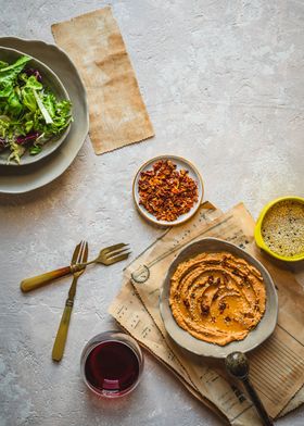 Table with food