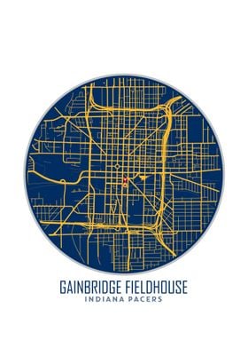 Gainbridge Fieldhouse Map