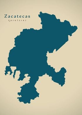 Zacatecas Mexico map