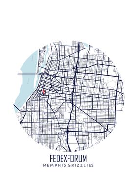 FedExForum Map