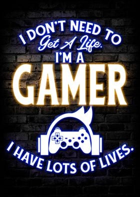 Game Gamer Gaming Posters 