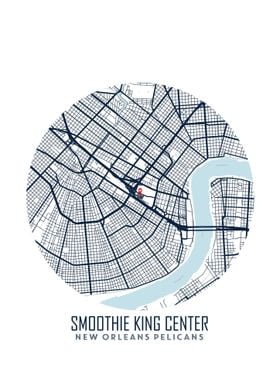 Smoothie King Center Map