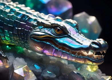 crystal crocodile