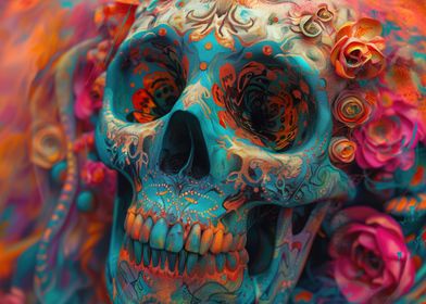 Psychedelic Skull